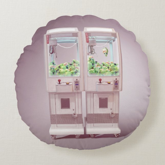 Claw Machine Round Pillow (Front)