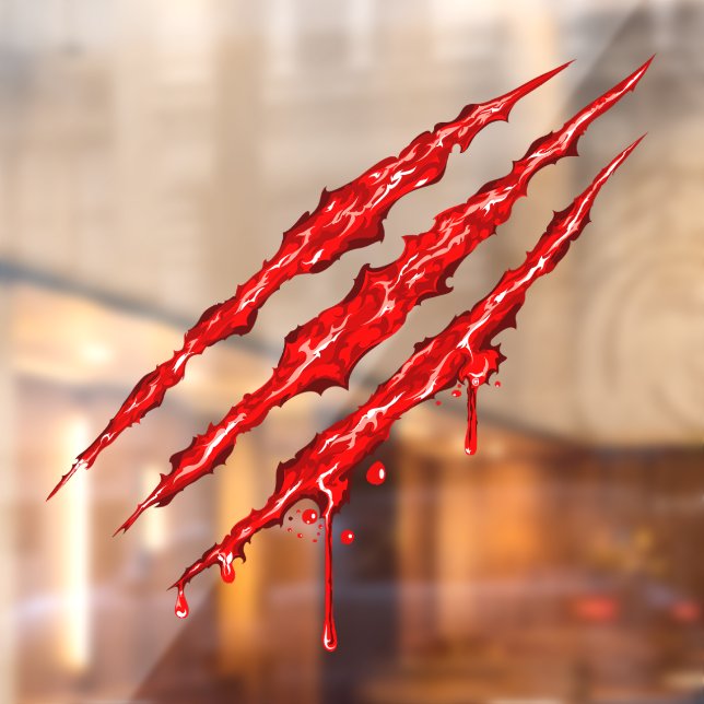 Claw Marks  Window Cling (Sheet 2)