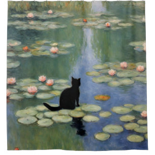 Claw Monet Water Lilies Cat Pond