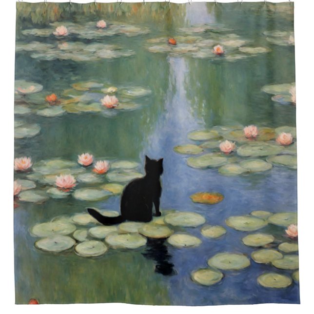Claw Monet Water Lilies Cat Pond (Front)