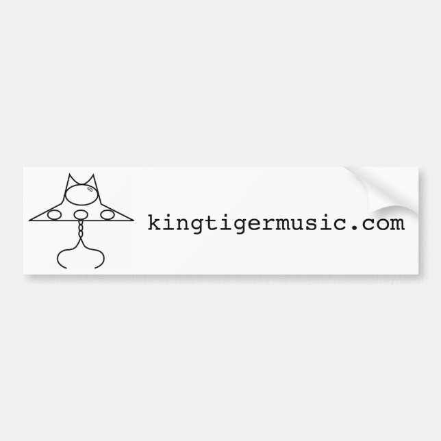 claw saucer bumper sticker (Front)