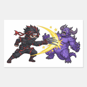 Claw Strike Ninja vs Monster Chibi Anime RPG Game  Sticker