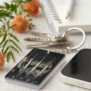 Clawed hero keychain