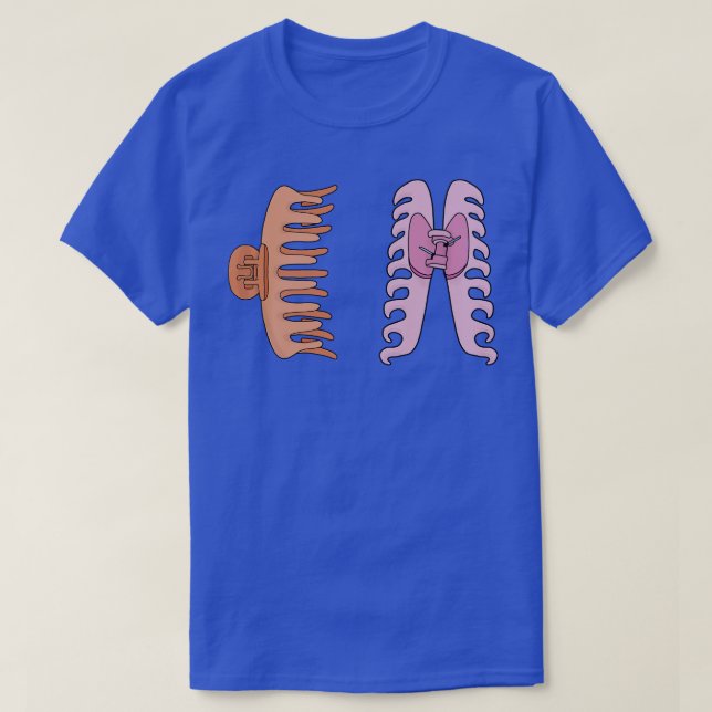 Claws Hair Clips T-Shirt (Design Front)