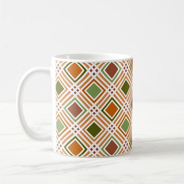 Clay Algae Pattern Coffee Mug (Left)