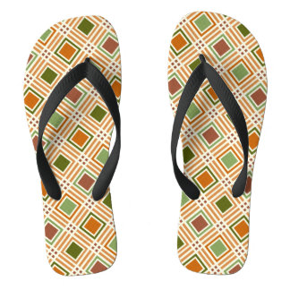 Clay Algae Pattern Flip Flops