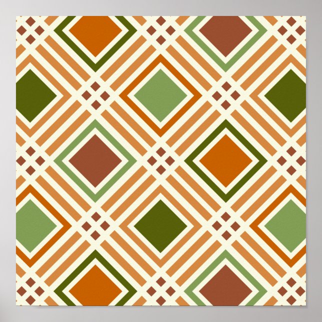 Clay Algae Pattern Poster (Front)