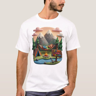 Clay Art “I Came I Saw I Took a Nap” Scene T-Shirt