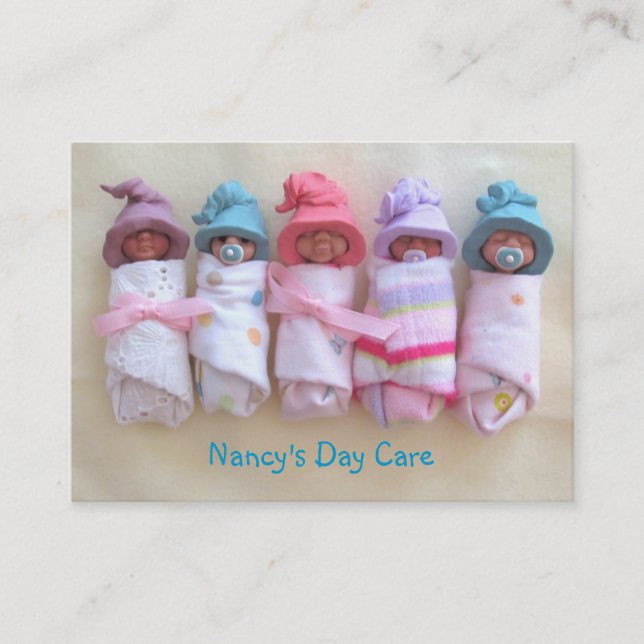 Clay Babies: Day Care, Child Care, Business Card (Front)