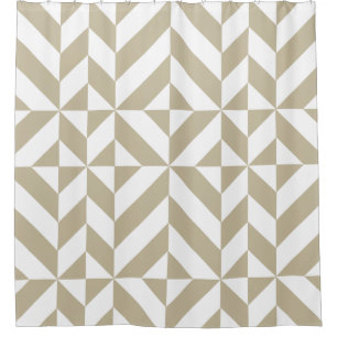 Clay Beige Geometric Cube Pattern