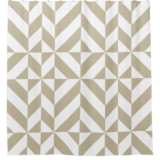 Clay Beige Geometric Cube Pattern (Front)