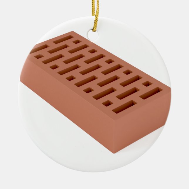 Clay brick ceramic ornament (Front)