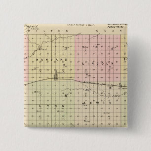 Clay County, Nebraska 2 Inch Square Button