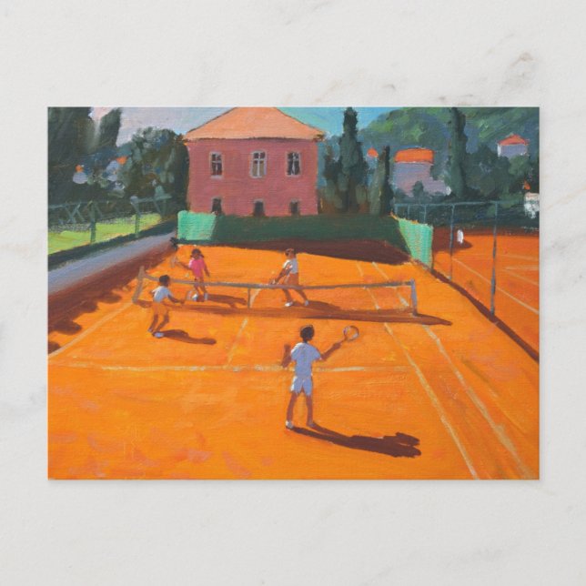 Clay Court Tennis Lapad Croatia 2012 Postcard (Front)