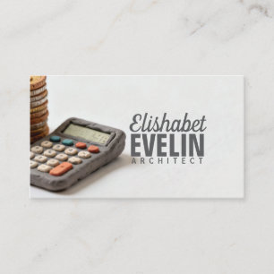 Clay-Crafted Financial Tools Business Card