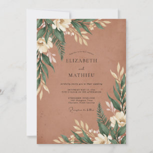 Clay Fern Wedding Invitation