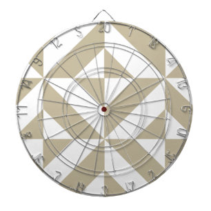Clay Geometric Deco Cube Pattern Dartboard
