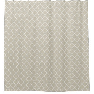 Clay Grey Moroccan Quatrefoil Pattern