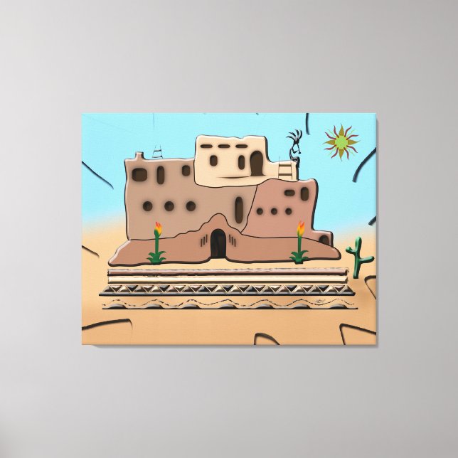 Clay House Canvas Print (Front)