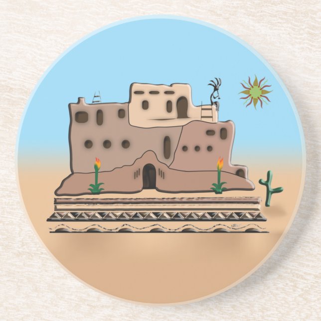 Clay House Coaster (Front)