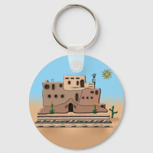 Clay House Keychain