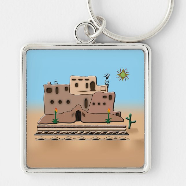 Clay House Keychain (Front)
