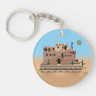 Clay House Keychain