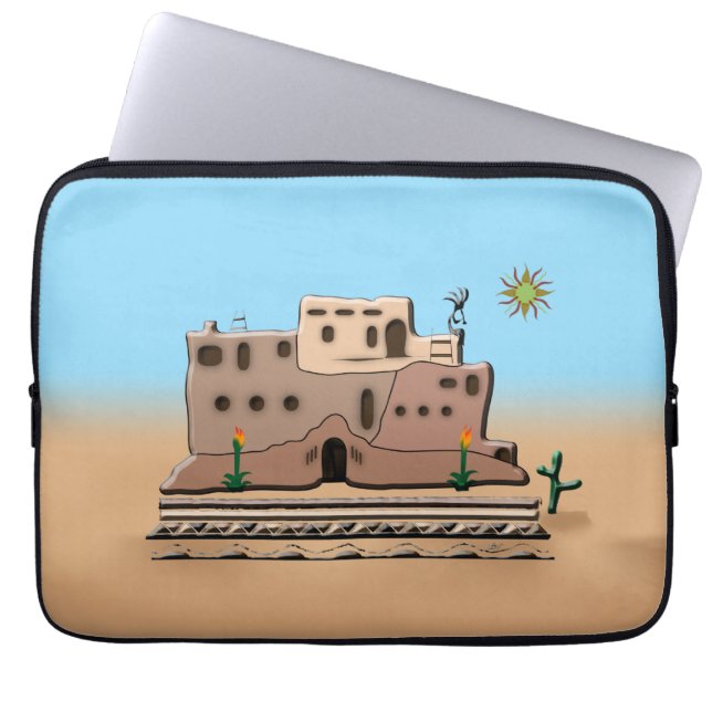 Clay House Laptop Sleeve (Front)