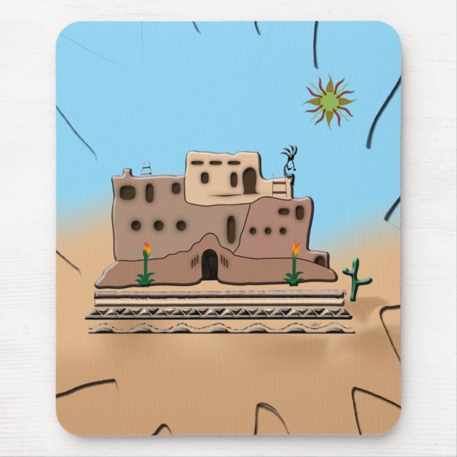 Clay House Mouse Pad (Front)