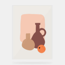 Clay Jars and Orange