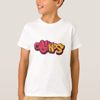 Clay Kids - Logo white t-shirt