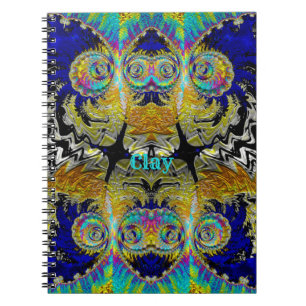 CLAY ~ Multicoloured Fractal Notebook