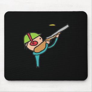 Clay Pigeon Trap Shooting Mouse Pad