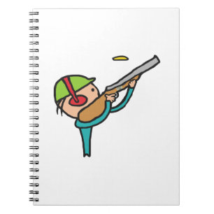 Clay Pigeon Trap Shooting Notebook