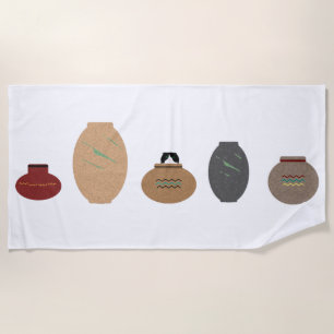 Clay Pots Beach Towel