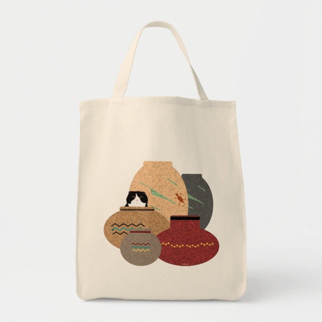 Clay Pots Tote Bag (Front)