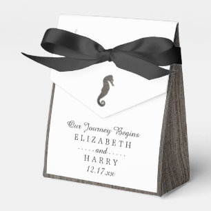 Clay Seahorse Beach Wedding Favor Box