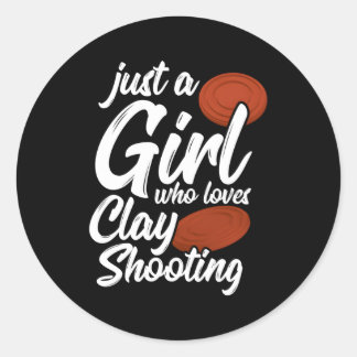 Clay Shooting Trap Shooter Trap Shooting Classic Round Sticker