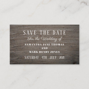 Clay Slab Effect, Save the Date Enclosure Card