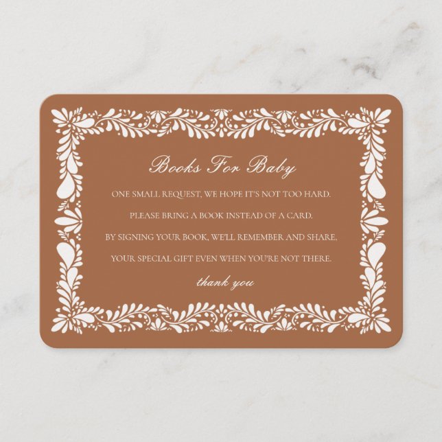 Clay Talavera Carrelage Livres Baby Invitation Ins (Devant)