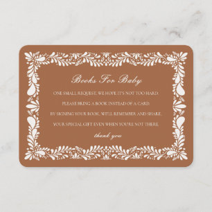 Clay Talavera Tile Books Baby Invitation Insert