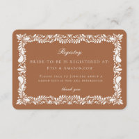 Clay Talavera Tile Registry Card Invitation Insert