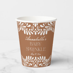 Clay Talavera Tile Spanish Fiesta Baby Sprinkle Paper Cups