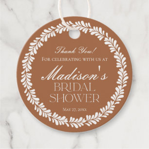 Clay Talavera Tile Spanish Fiesta Bridal Shower Favour Tags