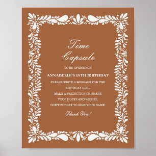 Clay Talavera Tile Time Capsule Baby Birthday Game Poster