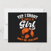 Clay Target Shooting Yep, I Shoot Like A Girl Gift