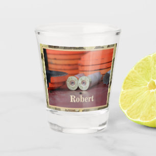 Clay Targets Trap Shooting Hunting Personalized Shot Glass