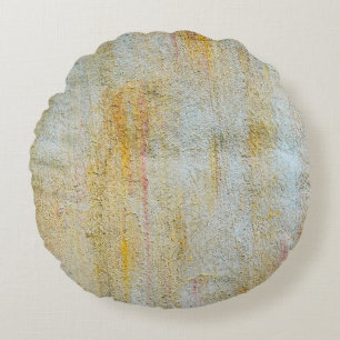 clay wall texture and background from clay houseab round pillow