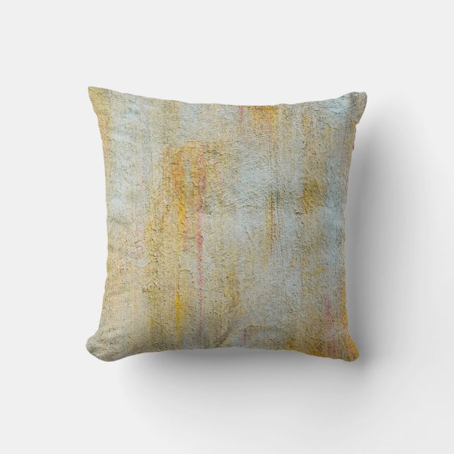 clay wall texture and background from clay houseab throw pillow (Front)