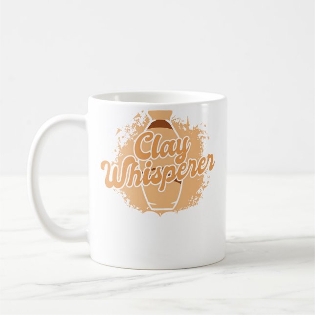 Clay Whisperer Hobby Pottery Pro Wheel Lover Potte Coffee Mug (Left)